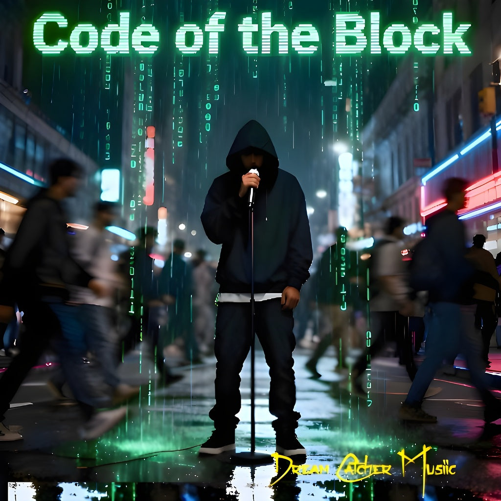 Digital Album Download  “Code of the Block” is a gritty, cinematic rap album that turns street survival into scripture.
