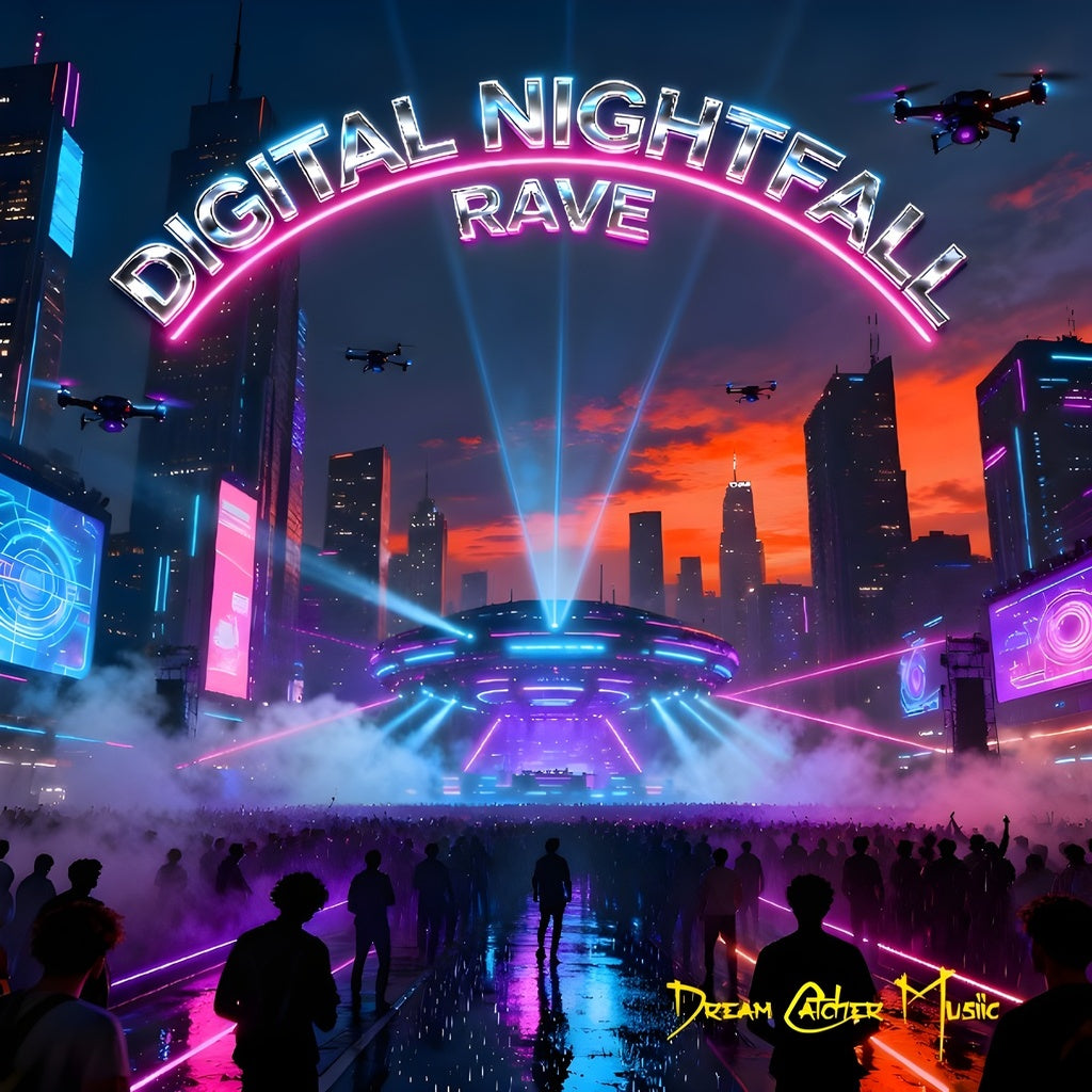 Digital Album Download  Dropping DIGITAL NIGHTFALL RAVE – my new high-energy EDM techno instrumental album!