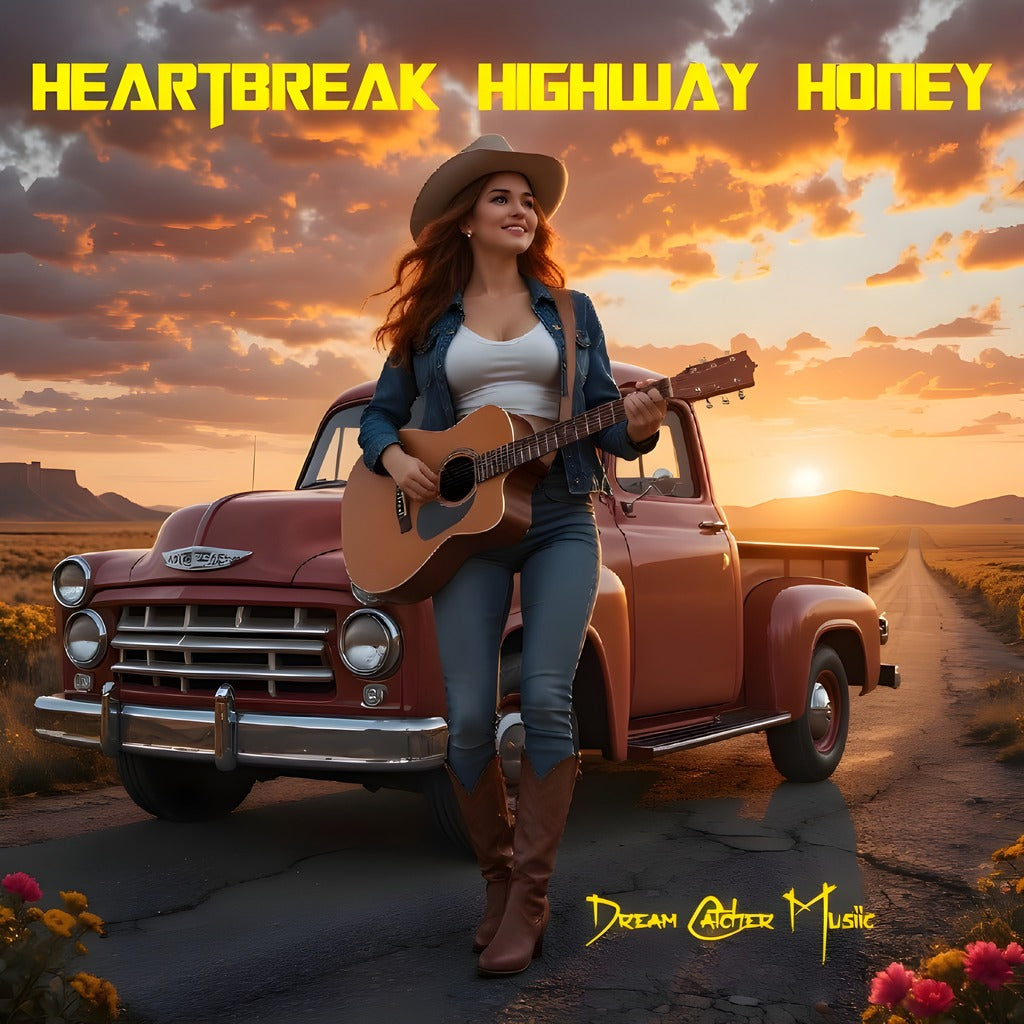 Digital Album Download  Heartbreak Highway Honey is out now 🌅🚗 AI-crafted country stories of love, loss, long drives and late-night healing