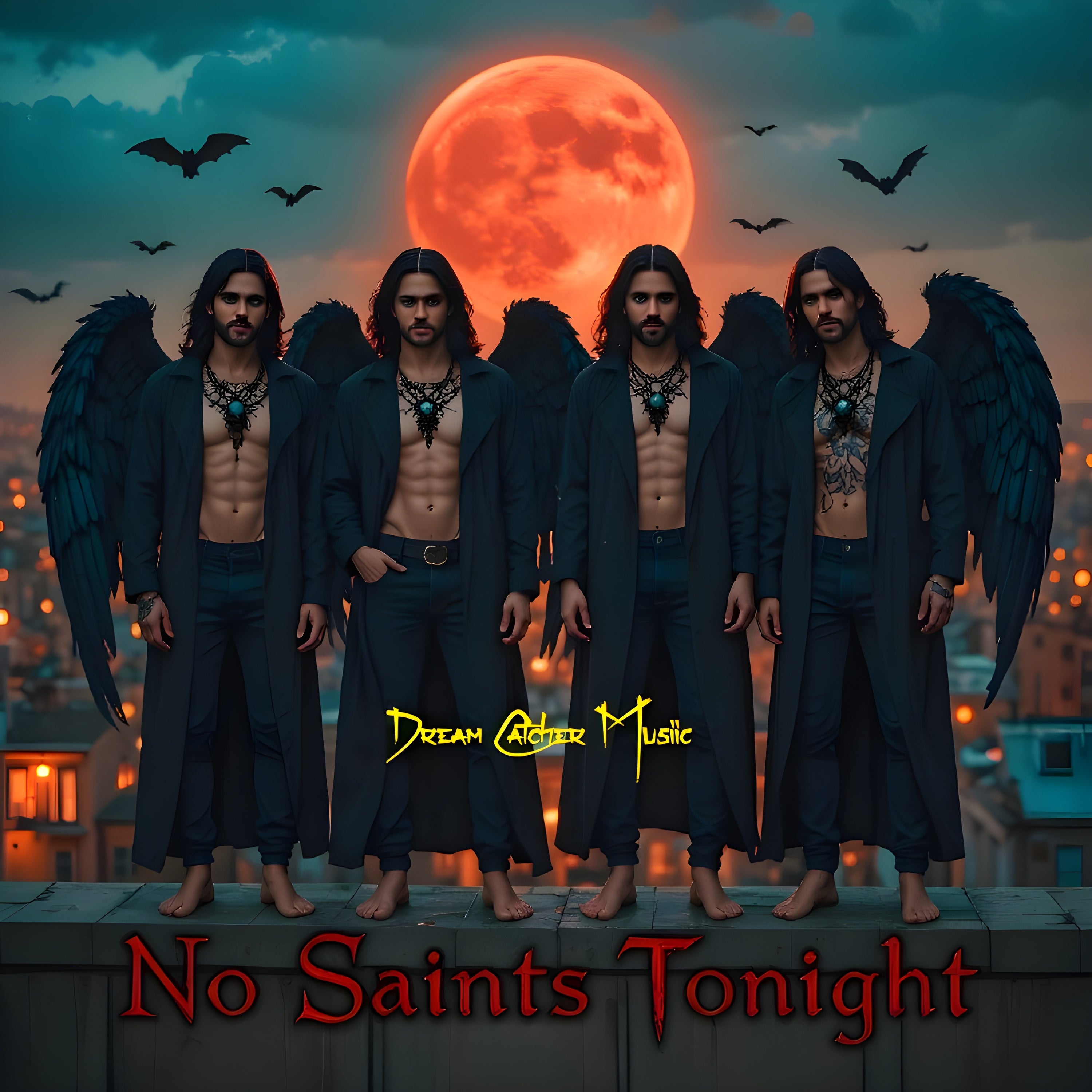 Digital Album Download NO SAINTS TONIGHT drops soon! 🔥 12-track rock fury—neon scars, thunder teeth, gravity outlaws.